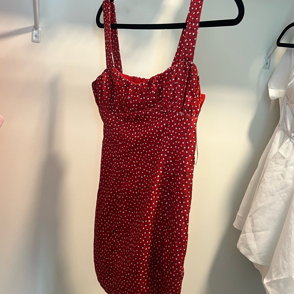 Princess Polly Red and White Mini Dress